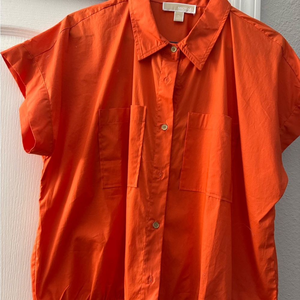 Michael Kors Vibrant Orange Shirt